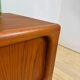 Sideboard bas Dyrlund avec portes escamotables en teck, Danemark 1960