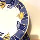 Blue ceramic plates