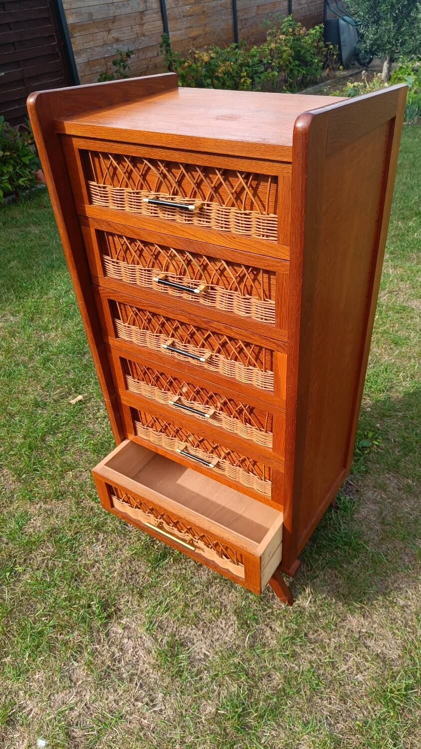 Commode chiffonnier pieds compas