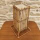 Modernist design table lamp, bamboo and metal