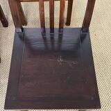 Série de 6 chaises en bois