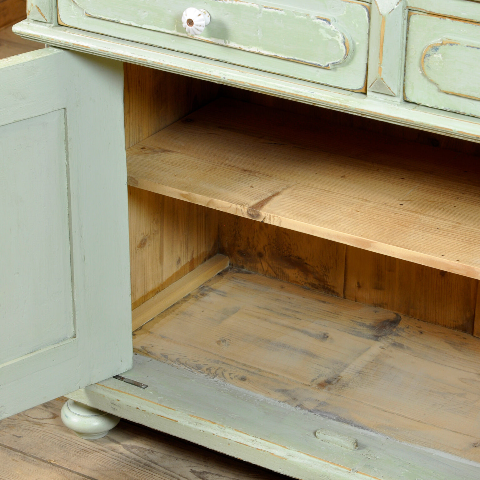 Solid Pine Kitchen Cupboard, 1920's