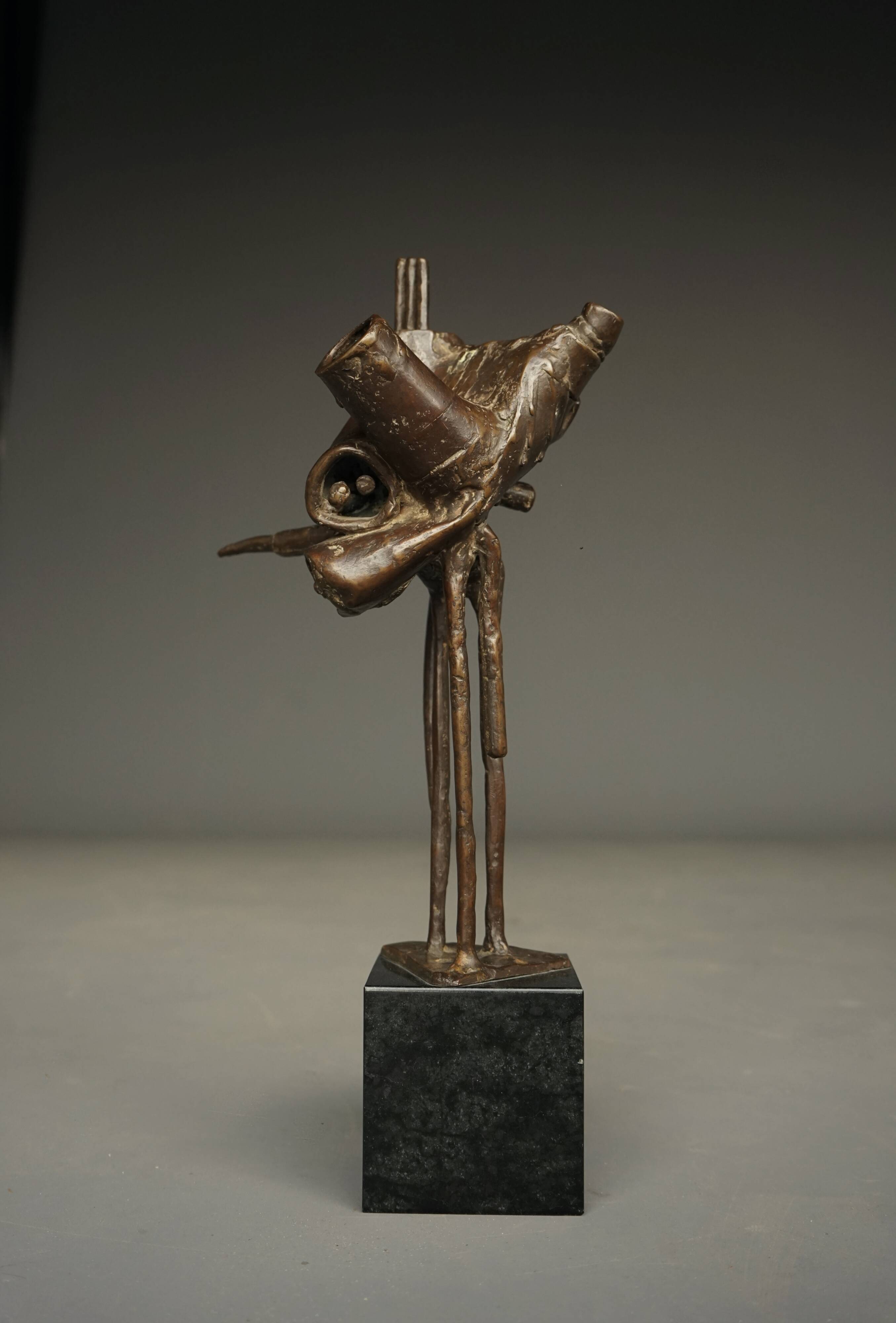 Abstract Bronze Sculpture by Jetty Homan, Netherlands, 1972