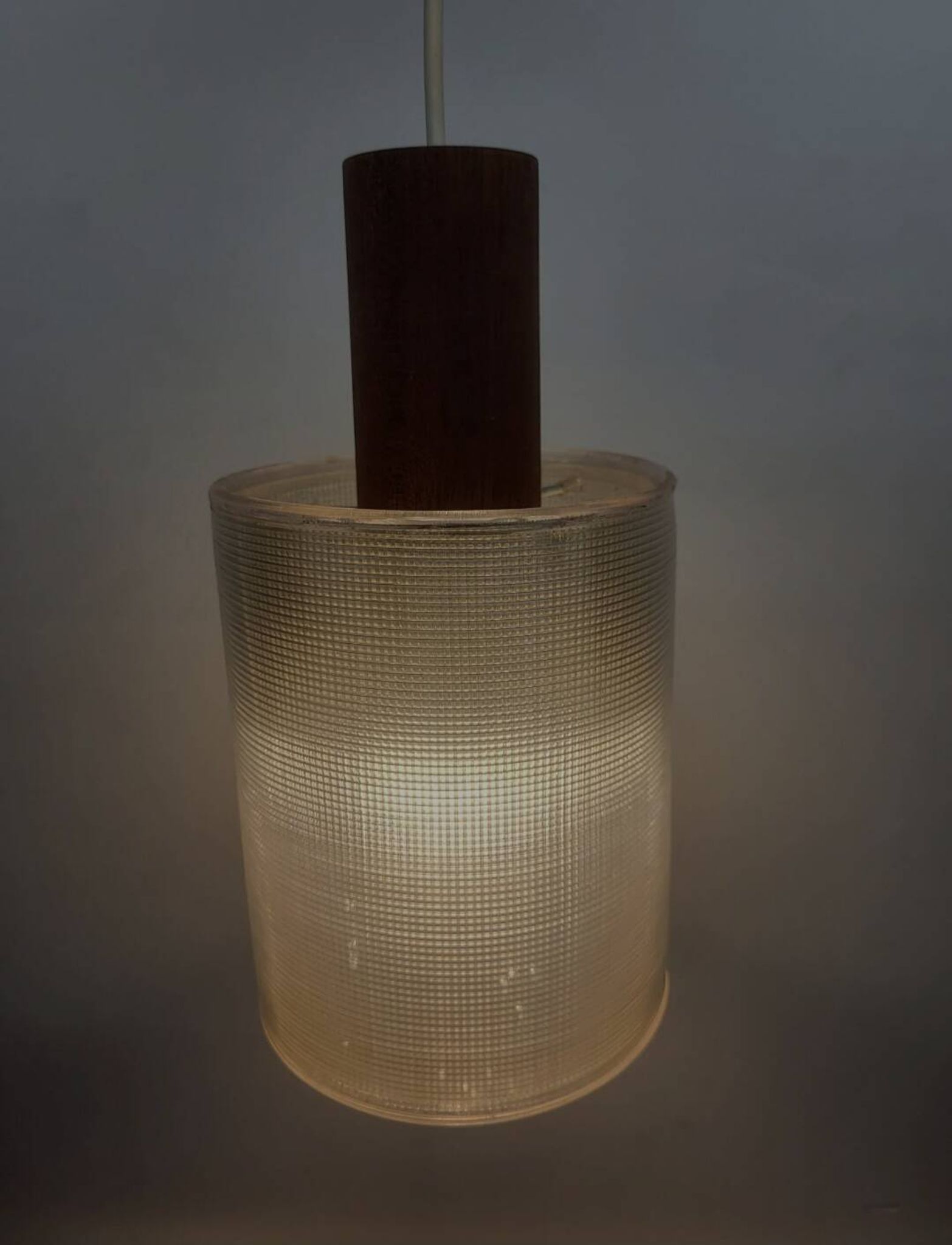 Vintage pendant lamp, Scandinavian style plexiglass