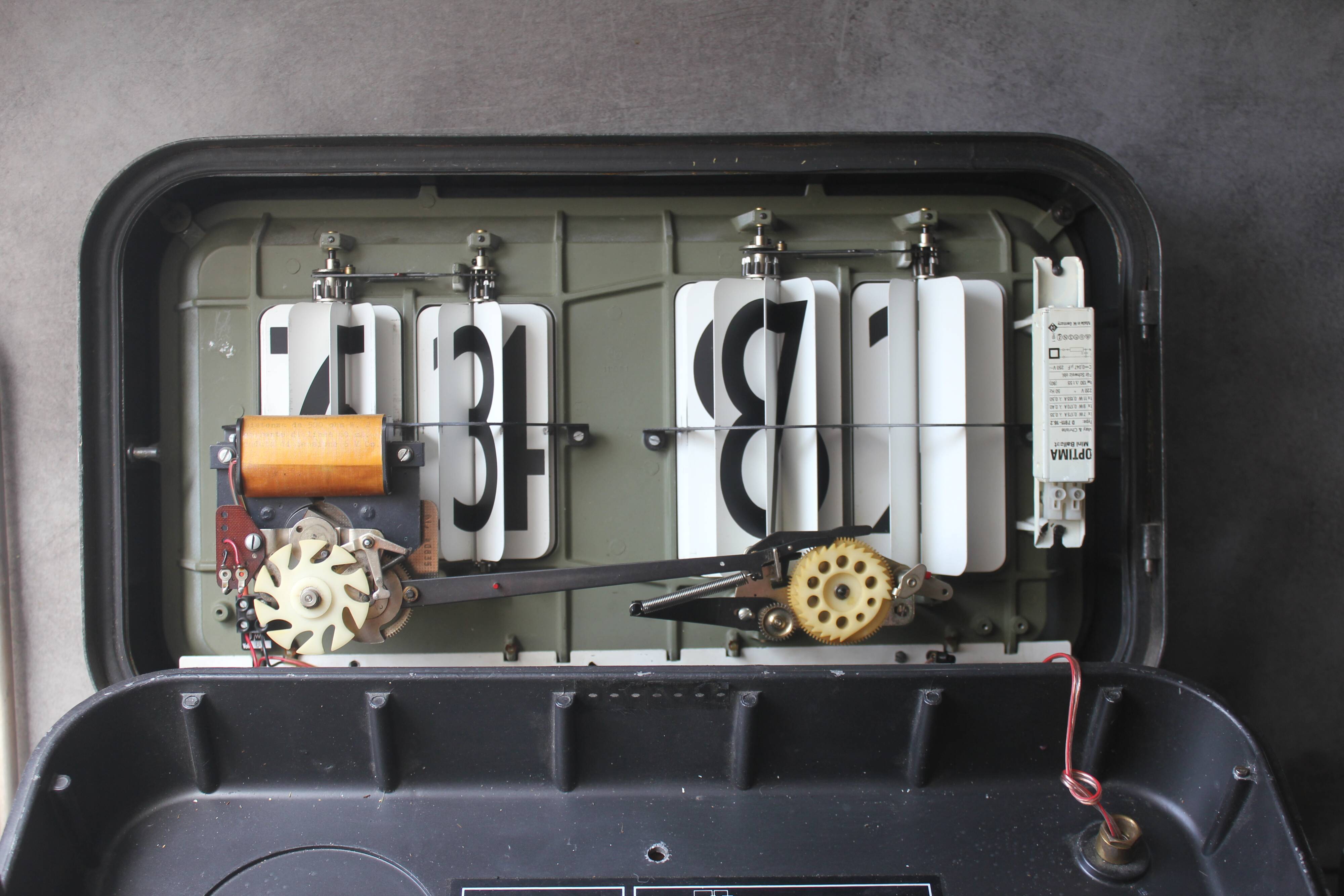 Vintage Clock Solari Udine, 1960