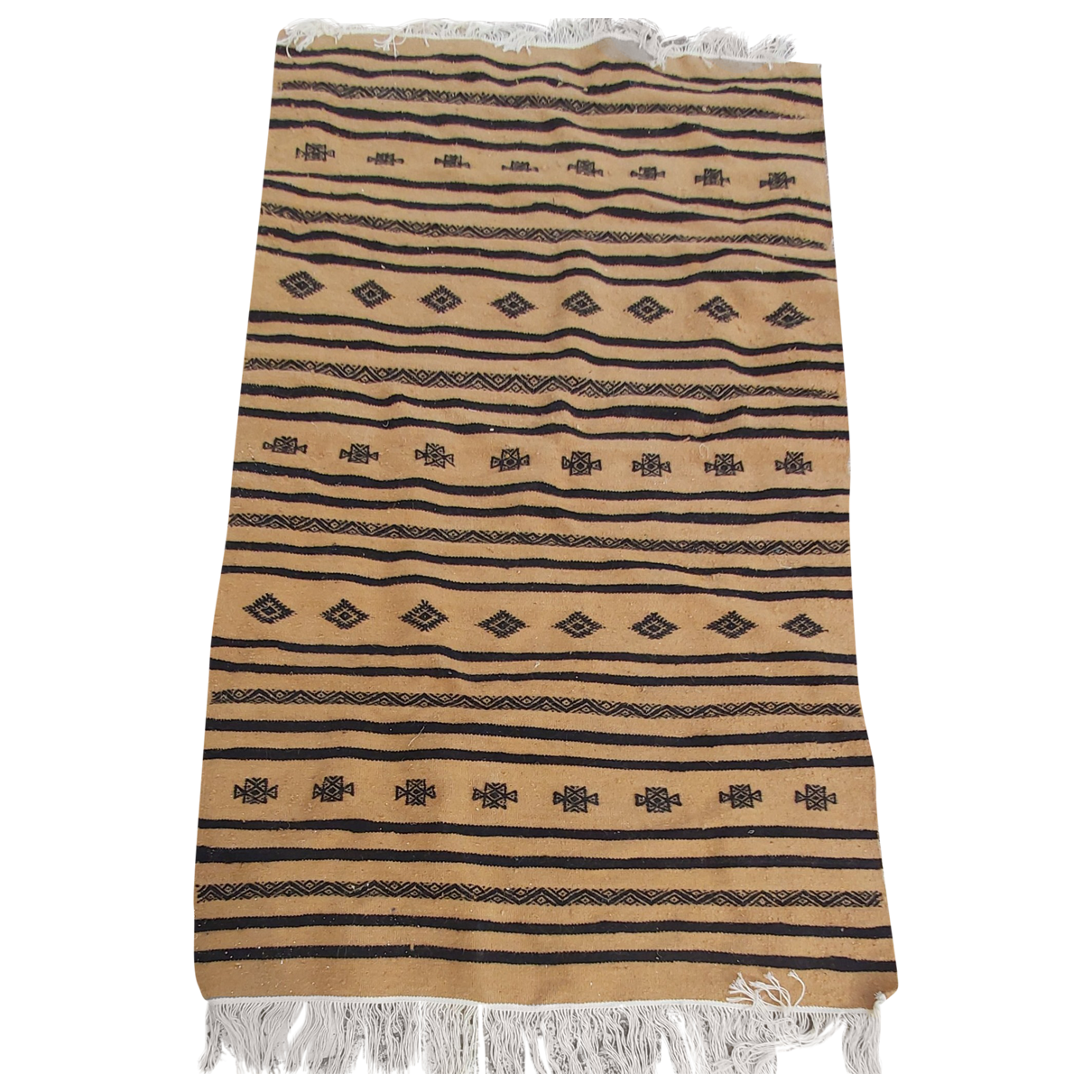 Handmade multi-coloured kilim rug in pure wool  - 150x90cm