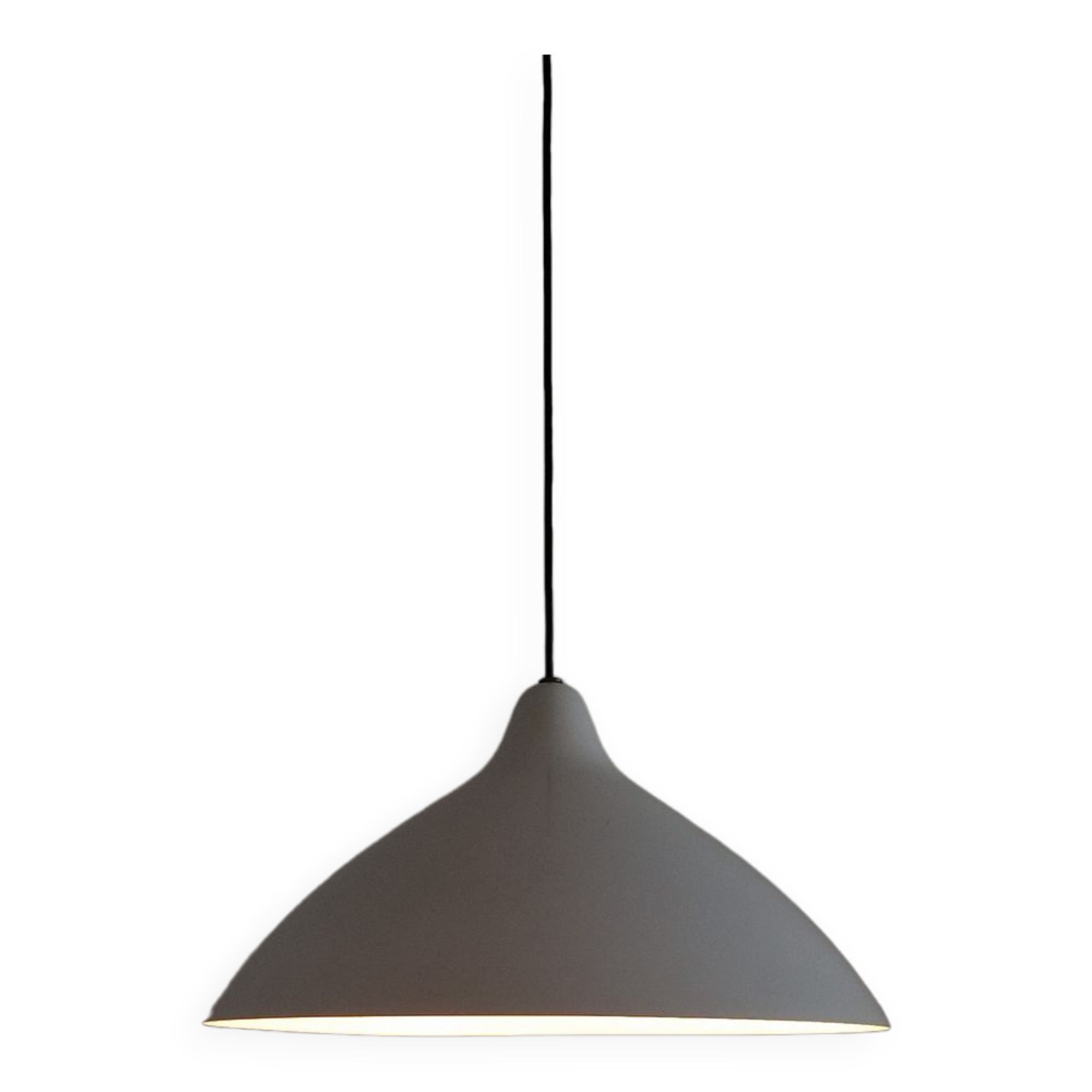 White metal pendant lamp by Lisa Johansson-Pape for Stockmann-Orno, Finland