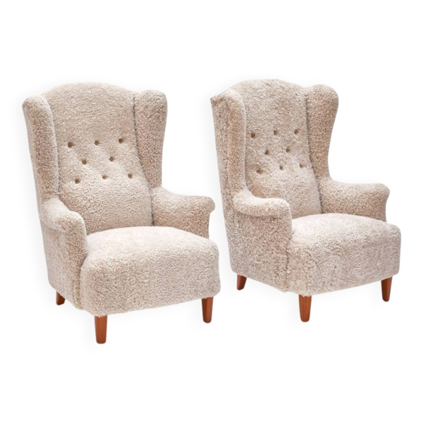 Paire de fauteuils – Carl Malmsten — Beyit