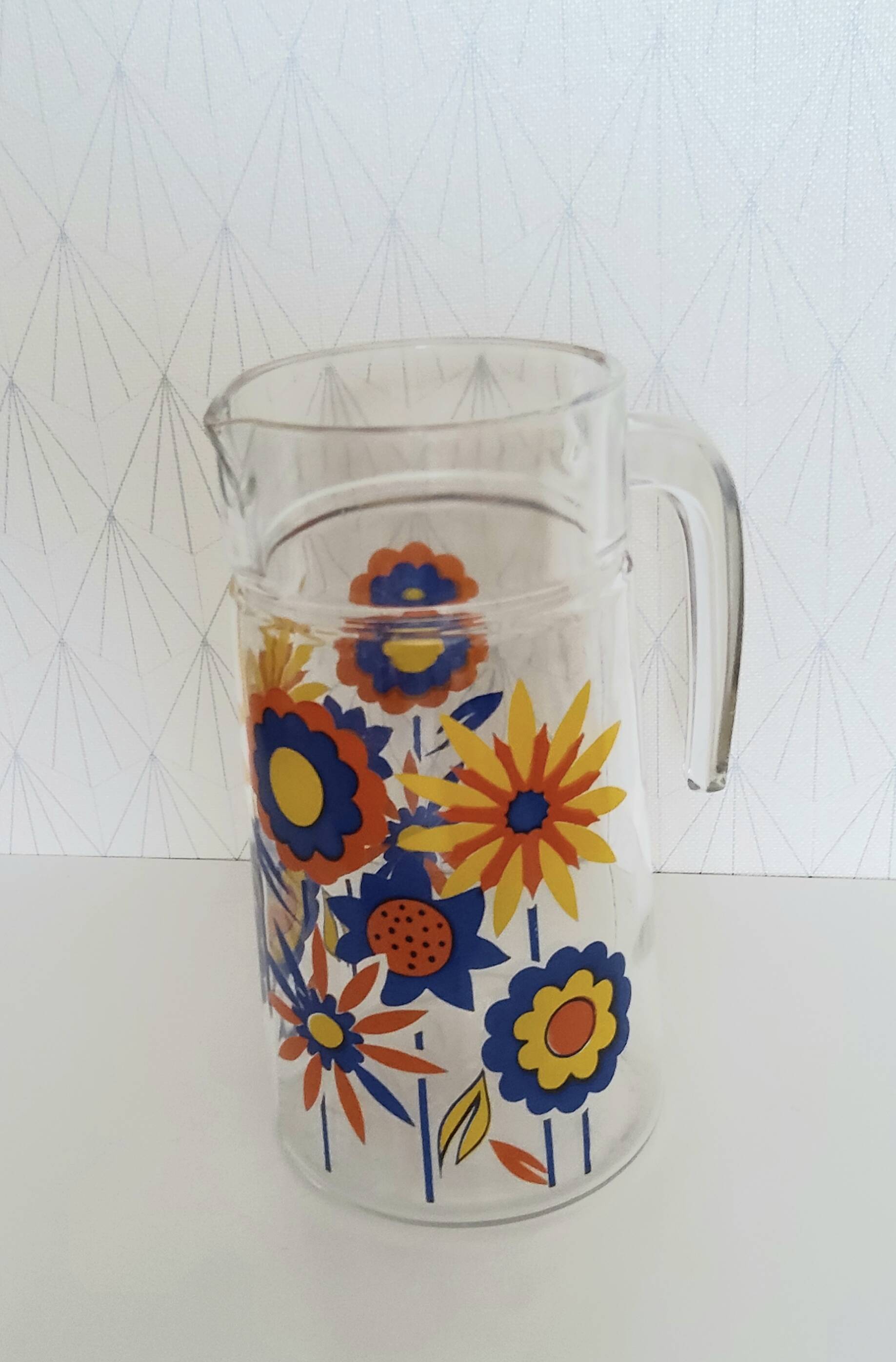 Vintage flower carafe