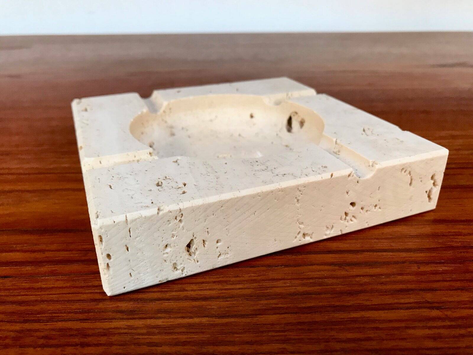 Brutalist ashtray by Fratelli Mannelli for Travertino di Rapolano, 1970s