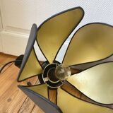 Vintage black and gold petal corolla suspension