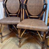 Rattan bistro chairs