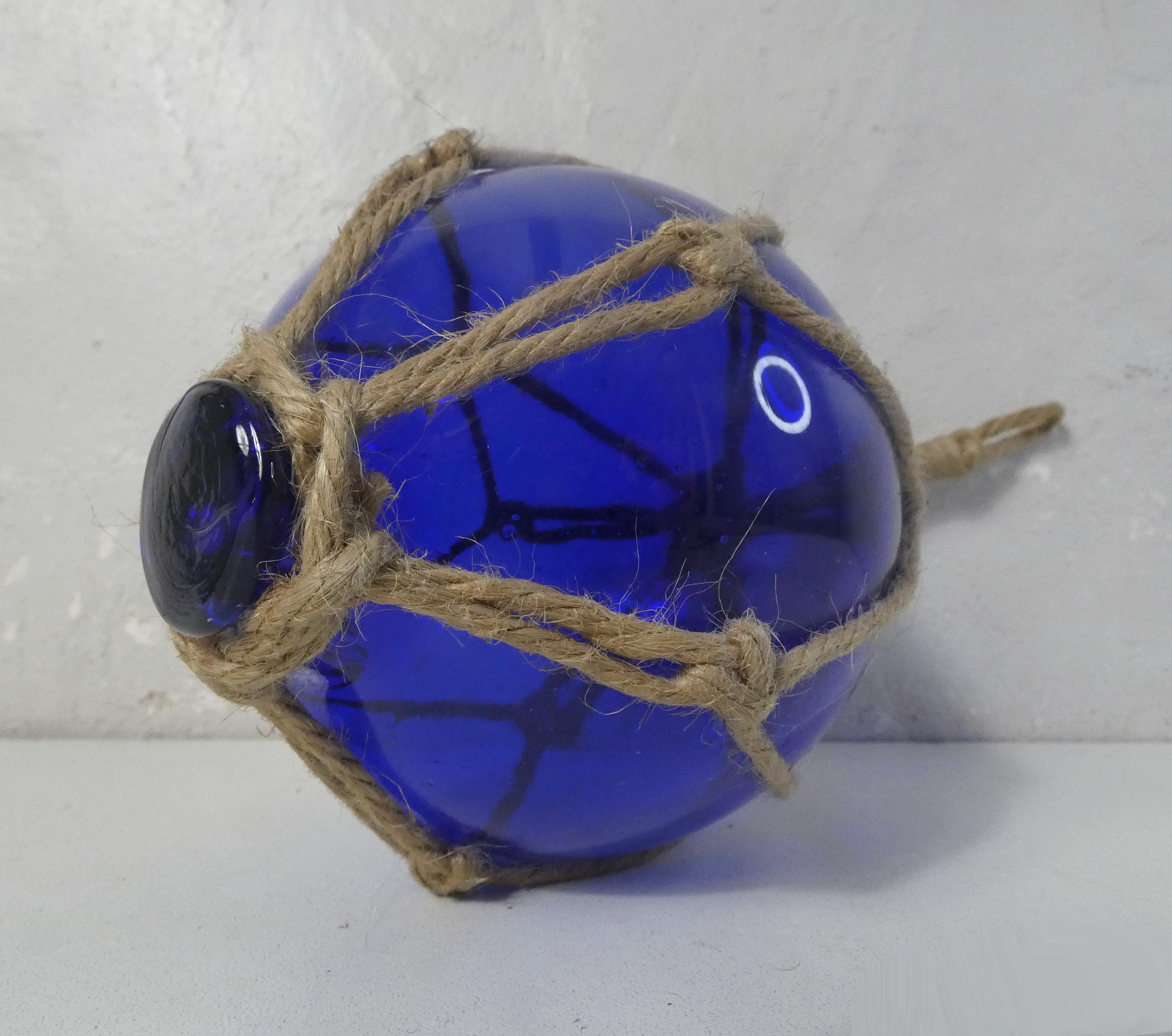 Blue Glass Ball Float for Water Garden