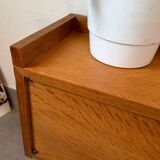 Vintage low oak sideboard (shallow)