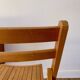 chaise pliante en bois de hêtre vintage années 70
