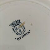 6 assiettes terre de fer Saint-Amand Hamage – décor Byzantin
