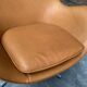 Restored Arne Jacobsen Egg armchair and ottoman for Fritz Hansen, 1960s