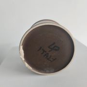 Brown enamelled earth vase Nanni Valentini (1932-1985) for Franco Bucci (1933-2002)