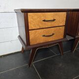 Pair of vintage teak bedside tables from the 60s