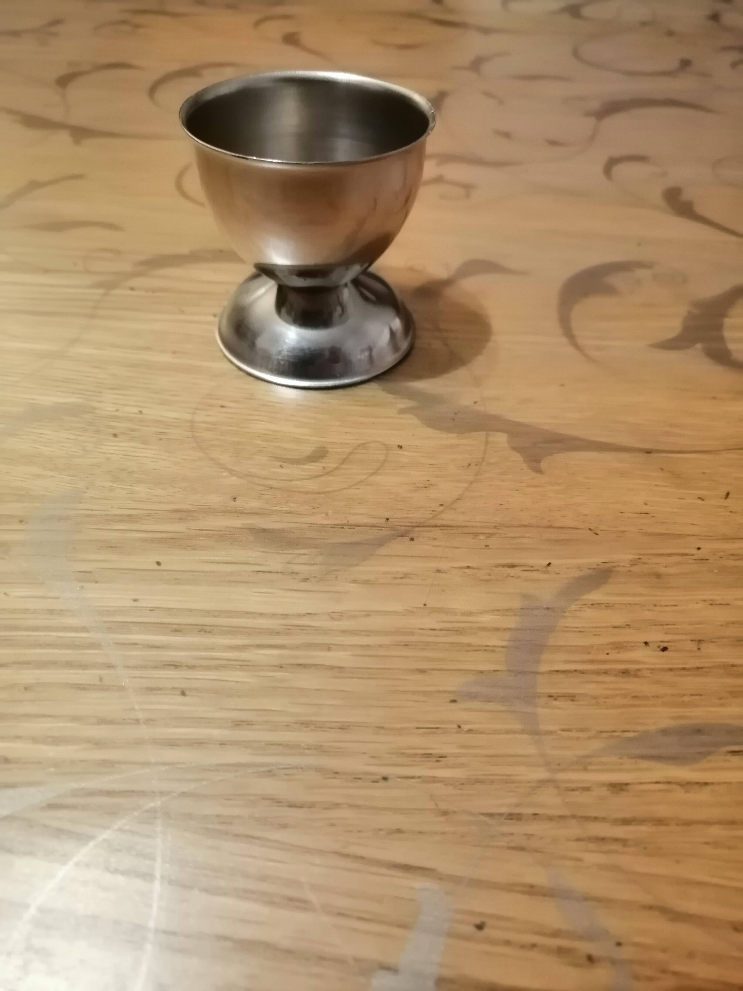 6 stainless steel egg cups
