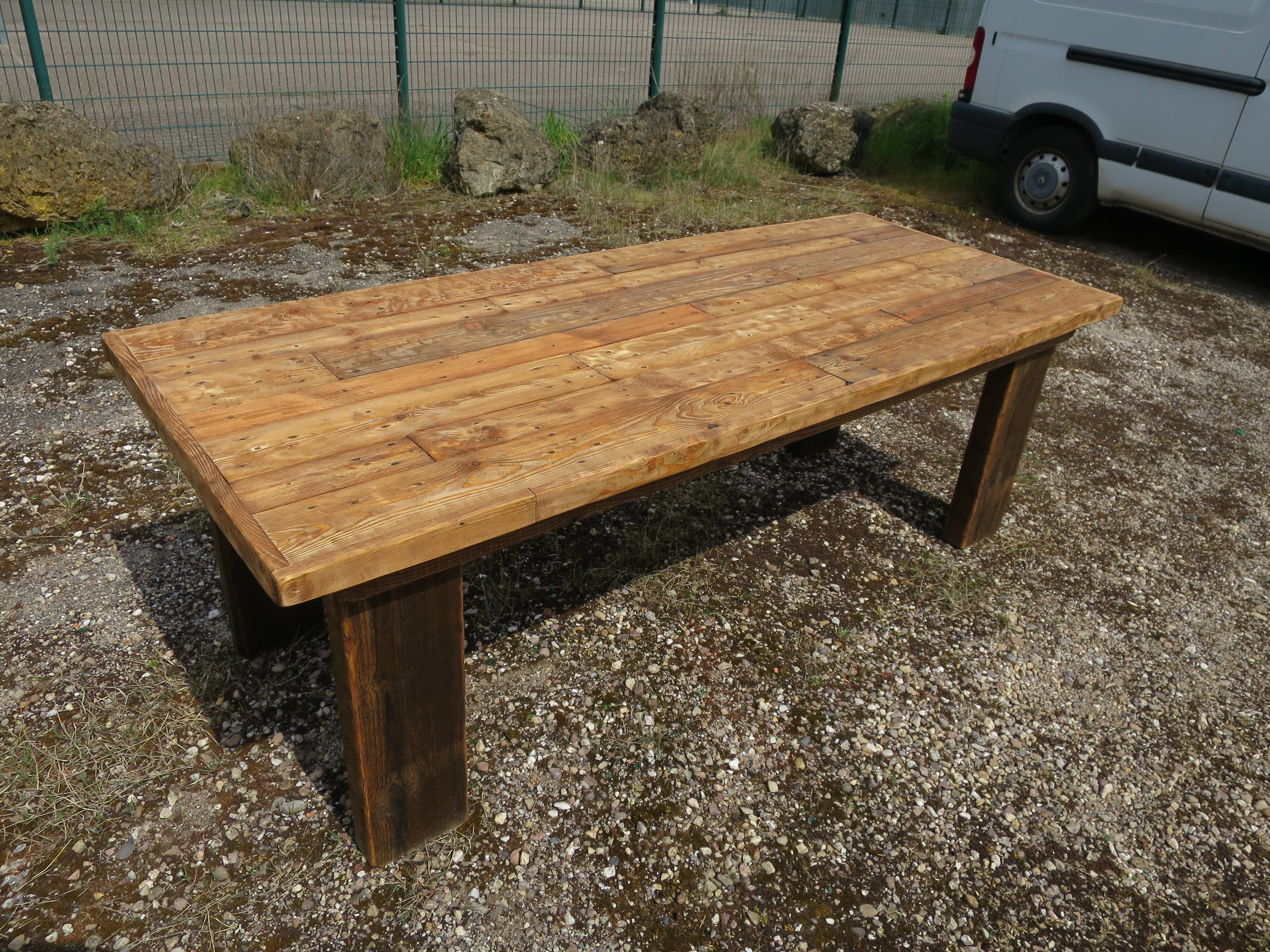 Rustic farmhouse table
