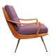 Fauteuil violet 1950