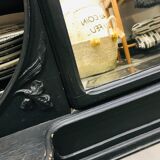 Fifth wheel console and art deco mirror