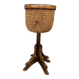 Cache pot rotin