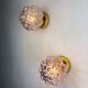 Pair of bubble glass sconces – Helena Tynell style, Germany, circa 1970s
