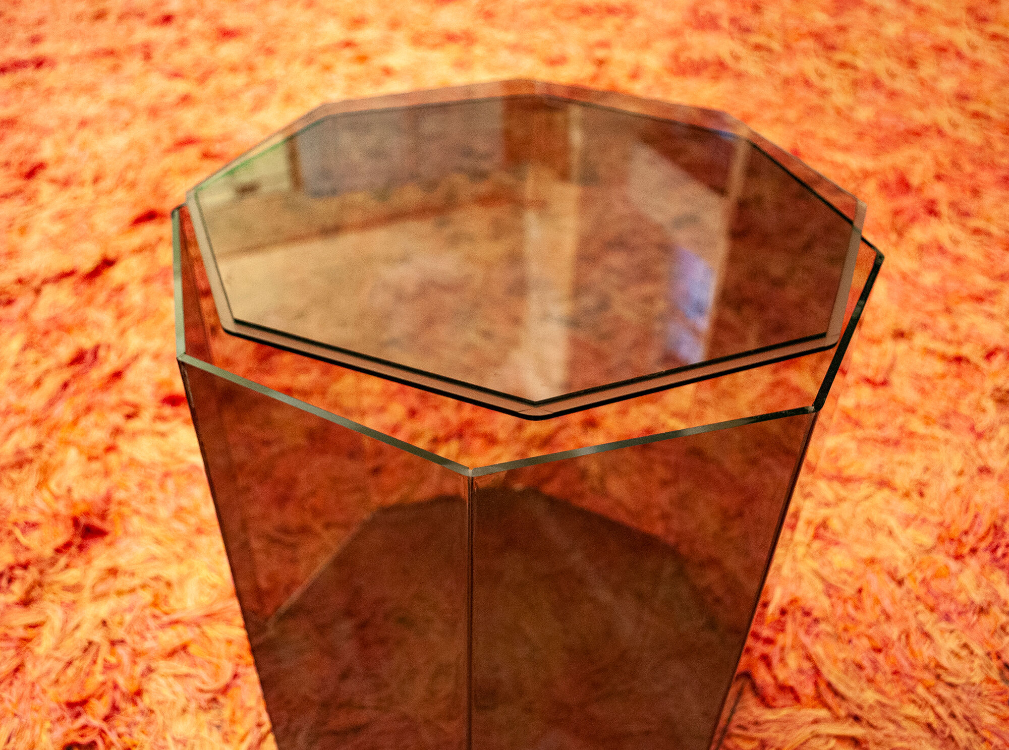 Plexiglas set two containers Italy 1970s