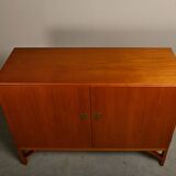 Børge Mogensen 'China' Cabinet (Model 232) in teak and brass, FDB Møbler Denmark
