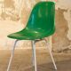 Chaise DSX -H base verte de Charles et Ray Eames Herman Miller, 1960'