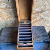 Old Box Vintage Wooden Card Storage #D890