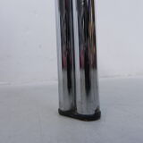 Coffee table with smoked glass top in chromed frame