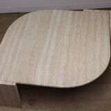 Table basse en travertin, 1980