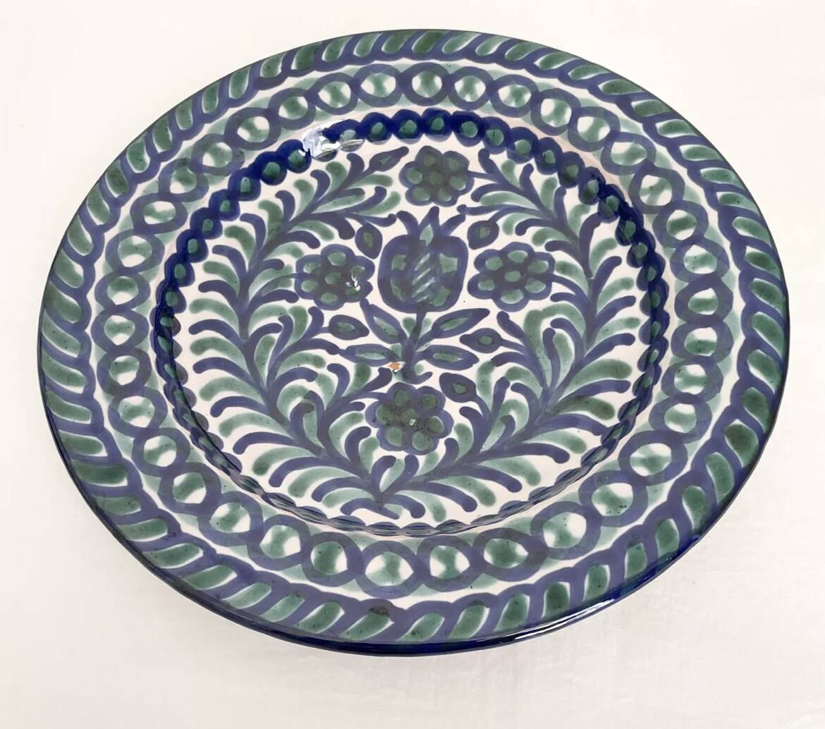 Fajalauza enamelled flat plate