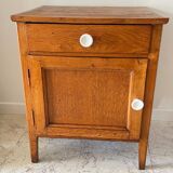 Oak bedside table from the 1950s