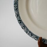 Large round dish in terre de fer salins model françois 1st 19th century