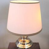 Large table lamp in satin-chrome steel by Goffredo Reggiani, Italy 1970s