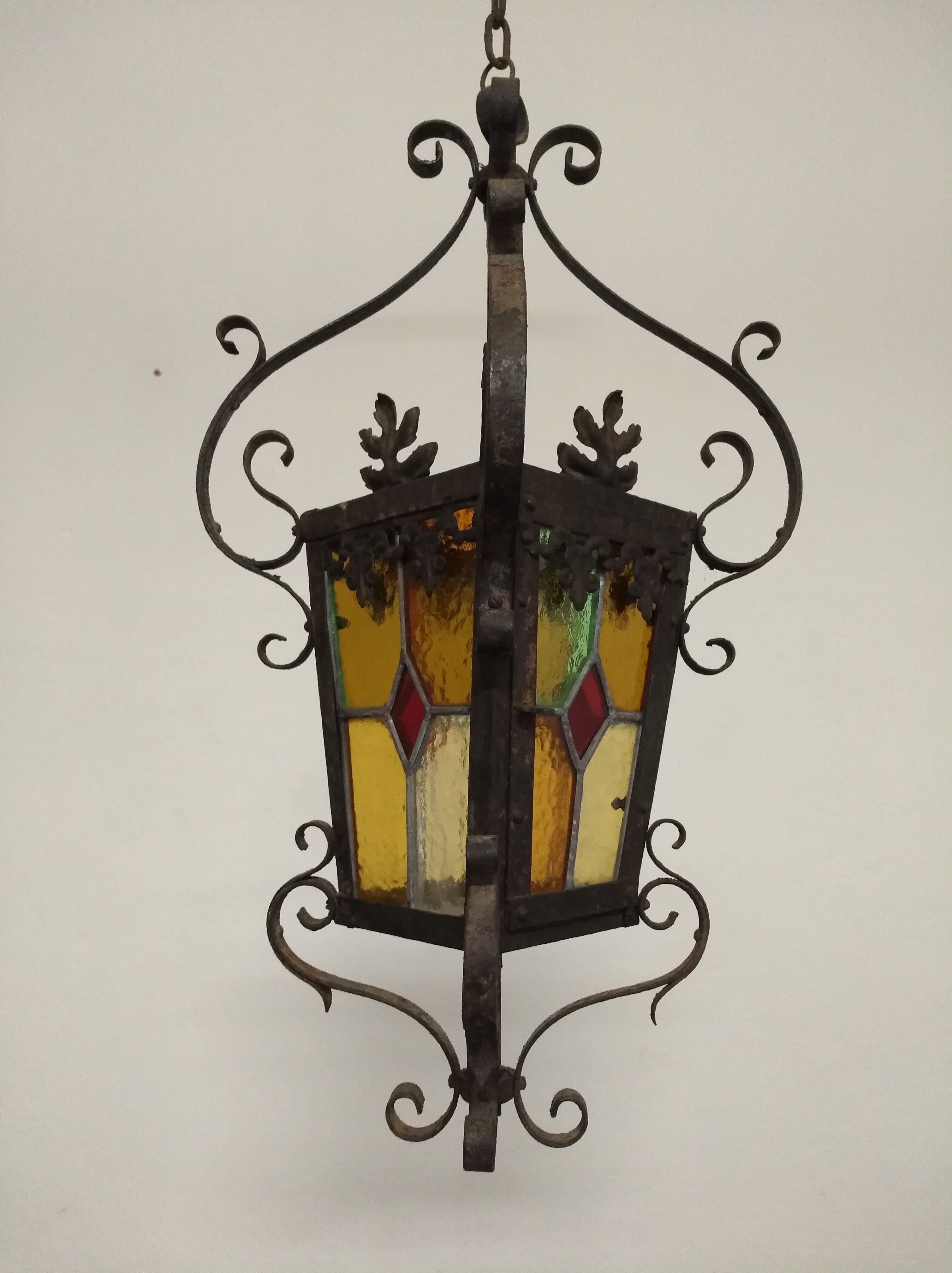Wrought iron lantern