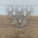 Set of 6 engraved wine glasses