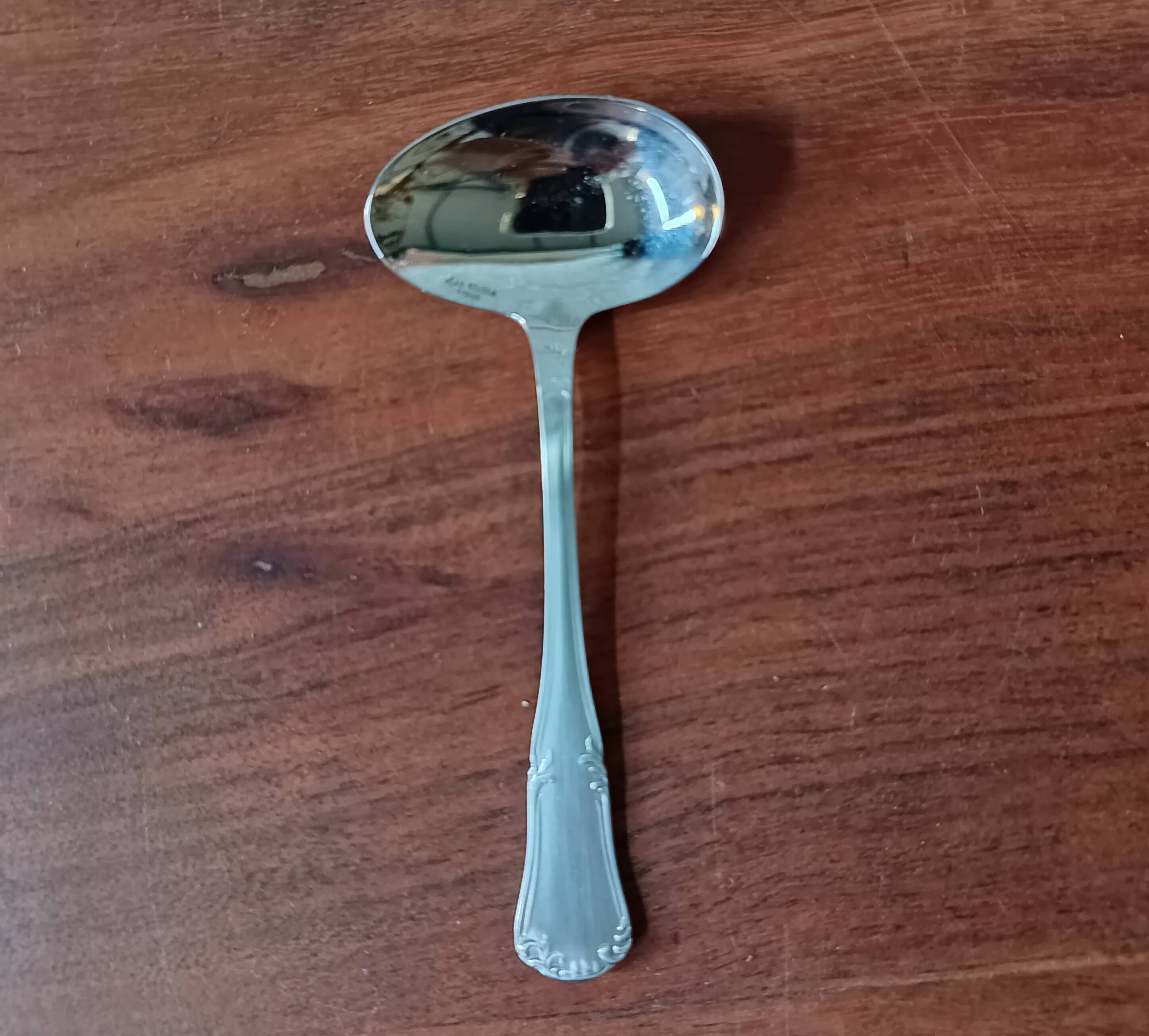 EARLY AGE baby stainless steel plate with spoon Jean Couzon Goldsmith
