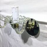 Pair of glass and mirror sconces