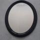 Vintage oval black mirror 60/70s