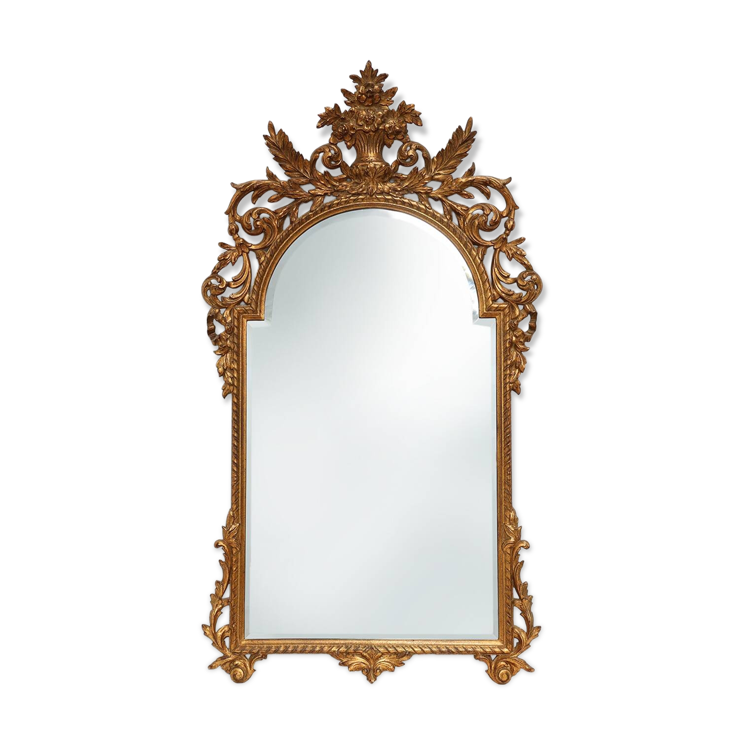 20th Century Large Baroque gilt Mirror by Deknudt, Belgium