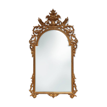 20th Century Large Baroque gilt Mirror by Deknudt, Belgium