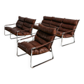 Ensemble de canapés en cuir, lot de 3