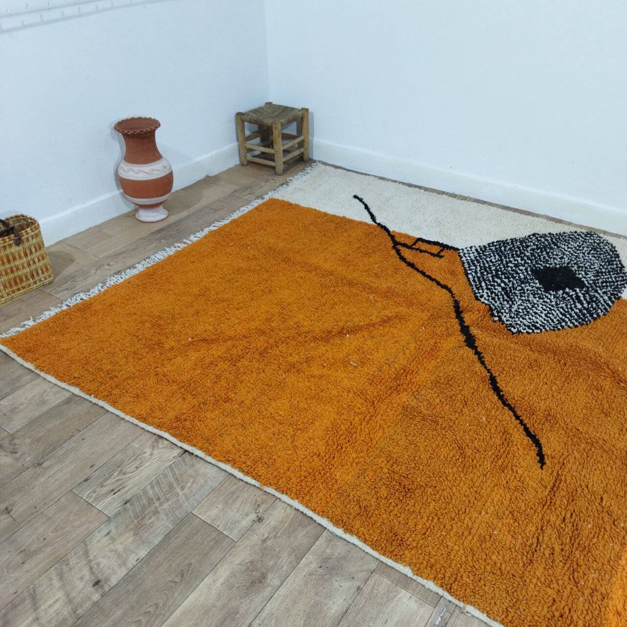 Handmade Moroccan Berber rug 313 x 215 cm