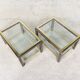 Hollywood Regency Two-Tier Sofa End Tables, 1970s, Set of 2
