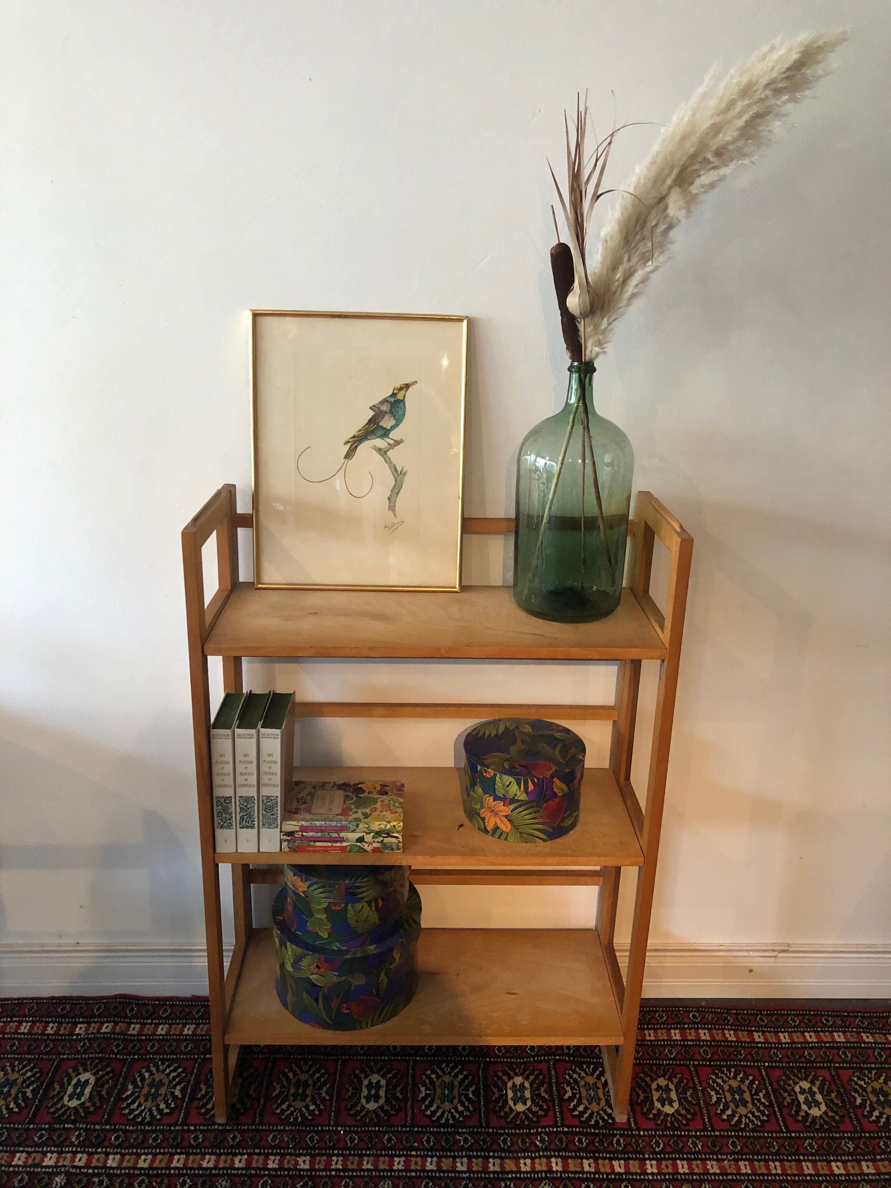 Vintage bookseller's shelf